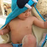 母婴用品 动物造型纯棉双面婴儿浴袍 卡通抱被浴巾 婴儿洗浴用品