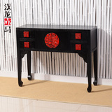 汉龙赤马 现代中式家具中国风装饰梳妆台玄关装饰柜条案桌 小姐柜