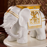 欧式大象换鞋凳 凳子乔迁结婚礼品 实用招财装饰品客厅摆件包邮