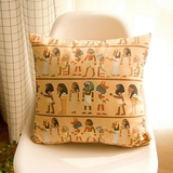 设计 绒面面料个性埃及图案 简约文艺范 沙发靠垫抱枕