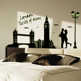欧式创意个性荧光夜光墙贴纸卧室 温馨床头浪漫情侣装饰墙面贴画
