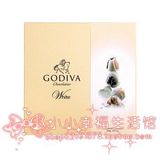 Godiva白巧克力 比利时进口高迪瓦纯味白巧克力礼盒18颗 澳门代购