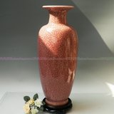 景德镇陶瓷花瓶 钧瓷开片釉瓶子 仿古花器瓷器摆件观音瓶 特价