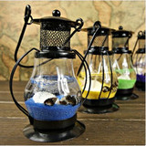 拉丁神灯欧式复古透明烛台 创意琉璃礼品 香薰精油玻璃煤油灯包邮
