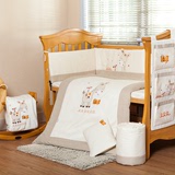 AUSTTBABY 纯棉婴儿床品七件套 全棉可拆洗宝宝床上用品 婴儿床围