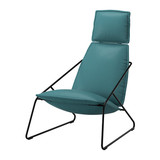 【IKEA/宜家专业代购】  维斯塔  高背扶手椅  沙发椅子