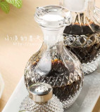 日本石塚硝子ISHIZUKA 手工制水晶玻璃手工醋瓶酱油瓶子