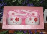韩版日用礼品陶瓷套碗公司广告促销赠品结婚生日满月回礼厂家批发