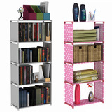 铁架组装拼接可拆卸简易书架加深置物层架简单组合式收纳储物书柜