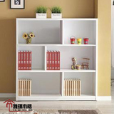宜家家具白色多层组合书柜 木质简易书橱书架 储物柜展示架隔断柜