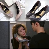 韩国正品女鞋代购2015秋新来自星星的你全智贤同款性感高跟鞋