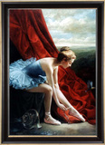 瑞杰 欧式油画人物手绘新古典人物装饰画客厅芭蕾人物油画O002