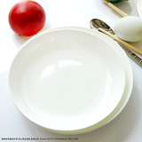 6个包邮唐山骨瓷纯白饭盘 盘子碟子7.5英寸8英寸陶瓷深盘餐具 圆