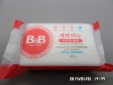 韩国正品保宁B＆B抗菌皂婴儿专用洗衣皂 洋槐花=蓝 200ml
