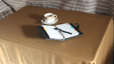 咖啡色布艺桌布 餐桌布定做 加厚帆布布艺全棉纯色茶几布新款台布