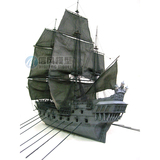 【信风模型】古典木质帆船拼装套材--加勒比海盗 黑珍珠号 2010版