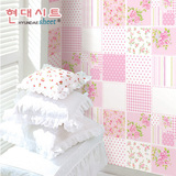 韩国粉色pvc自粘墙纸 温馨卧室客厅装饰环保儿童房壁纸自贴纸