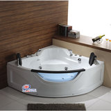 亚克力双人浴缸/普通浴缸三角扇形|1.55米按摩浴缸|冲浪浴缸E2806
