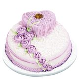 元祖蛋糕 双层蛋糕 玫瑰圆舞曲 生日蛋糕定制 上海蛋糕速递