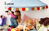 宜家IKEA米希床蓬儿童房儿童床蓬床顶帐篷顶篷 游戏玩 挡风遮光