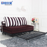 简约小户型多功能布艺折叠单双人推拉沙发床1.2米  1.5米 1.8米