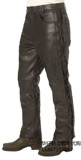 骑士代购 哈雷风 机车骑士男士个性时尚真皮牛仔裤皮裤摩托车皮裤