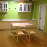 宜家现代简约田园风格小户型简易组合餐桌椅餐厅厨房四人小饭桌