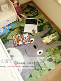 实用可爱 卡通龙猫 超大防滑地垫 地毯 游戏垫 宝宝爬行垫 茶几垫