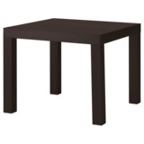IKEA宜家代购 拉克边桌 黑褐色白色桦木色小桌子 小茶几 免代购费