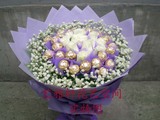 杭州花店生日鲜花订花同城鲜花杭州鲜花速递巧克力白玫瑰