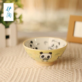原装进口日本伊陶创意卡通小熊碗可爱儿童碗宝宝碗米饭碗日式餐具