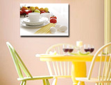 家居饰品客厅装饰画餐厅壁画挂画时尚无框画单联画 餐具水果