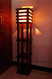 实木置物架子灯卧室装饰地灯 床头灯 木质客厅落地灯具创意包邮