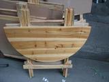 圆形加固:实木直径1.2米折叠桌/餐桌子/麻将桌实木折叠桌 76高