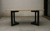 复古铁艺实木餐桌 餐桌椅组合 松木书桌 会议桌 办公桌简易咖啡桌