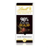 满百活动 法国代购lindt瑞士莲黑巧克力90%可可100g 现货16年11月