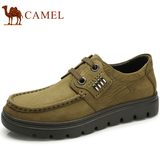 Camel骆驼男鞋 真皮牛皮鞋 系带男士男鞋 低帮休闲鞋
