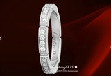 正品代购 cartier卡地亚 婚戒 白金钻石 戒指宽2.5mm B4080100