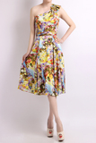 雅莹专柜正品新款高级系列夏威夷风时尚连衣裙G12pf4038a原价6999