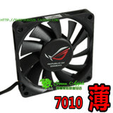 台湾元山7CM 7010 PWM超薄电脑风扇台式 AMD风扇滚珠 主板4针温控