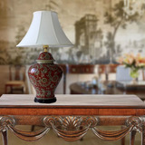 陶彩彩新古典中式陶瓷台灯 床头灯 花瓶灯 样板房装饰品 软装饰品