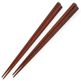 日式无漆铁木尖头筷子日本进口家用实木可爱创意酒店筷10双家庭装