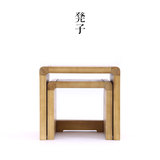 民艺日式家居实木时尚方凳子小矮凳换鞋凳茶几凳穿鞋凳置物花盆架