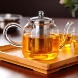 左茗右器红茶茶具茶壶过滤煮水壶玻璃泡茶器加厚绿茶泡茶壶花茶壶
