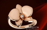 专柜正品代购cartier卡地亚 兰花系列戒指 玫瑰金钻石 B4074900