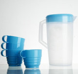 2000ML 塑料带刻度冷水壶量杯量水杯大容量凉水壶带茶杯5000 2L
