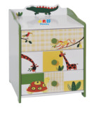 包邮特价外贸环保木制儿童床头柜 粉/绿色床边柜儿童抽屉柜收纳柜