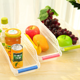 冰箱收纳盒 塑料收纳筐 食品饮料镂空抽屉式储物盒 整理篮子
