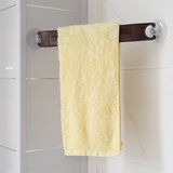 日本进口卫生间毛巾架可伸缩旋转强力吸盘活动毛巾杆浴巾架子挂架