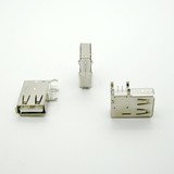 云辉 USB-A母头插座 90度 A母侧插长体 立式USB母座 长体 侧插